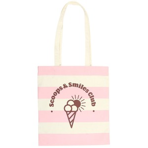 Pink Scoops and Smiles Club Polycotton Tote Bag