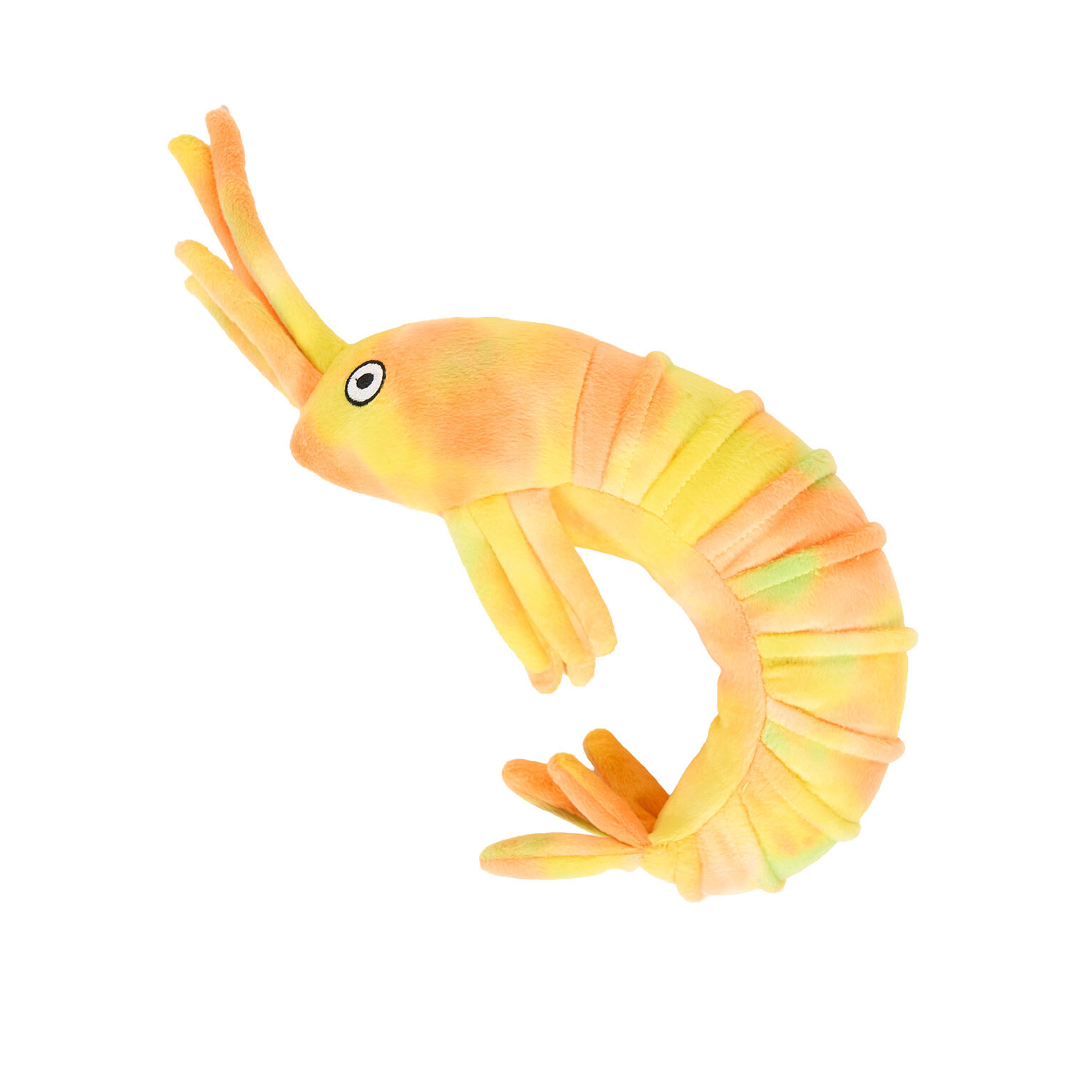 Tough Prawn Treater Dog Toy - Yellow