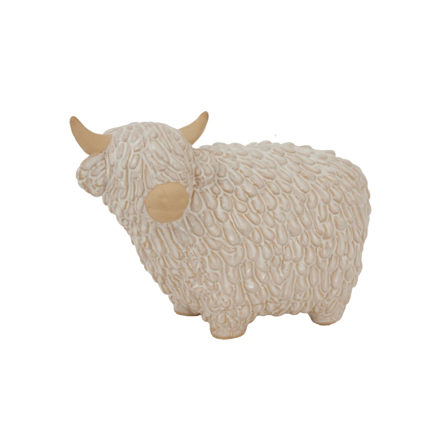 Image of Large Alora Ceramic Highland Cow Sculpture&hellip;