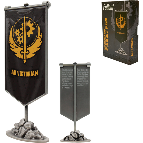 Fallout Limited Edition Brotherhood of Steel Metal Mini Banner