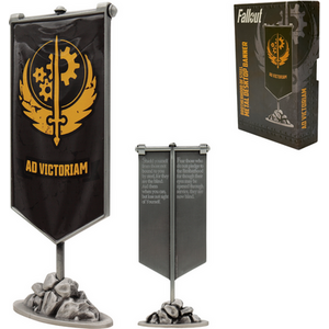 Fallout Limited Edition Brotherhood of Steel Metal Mini Banner