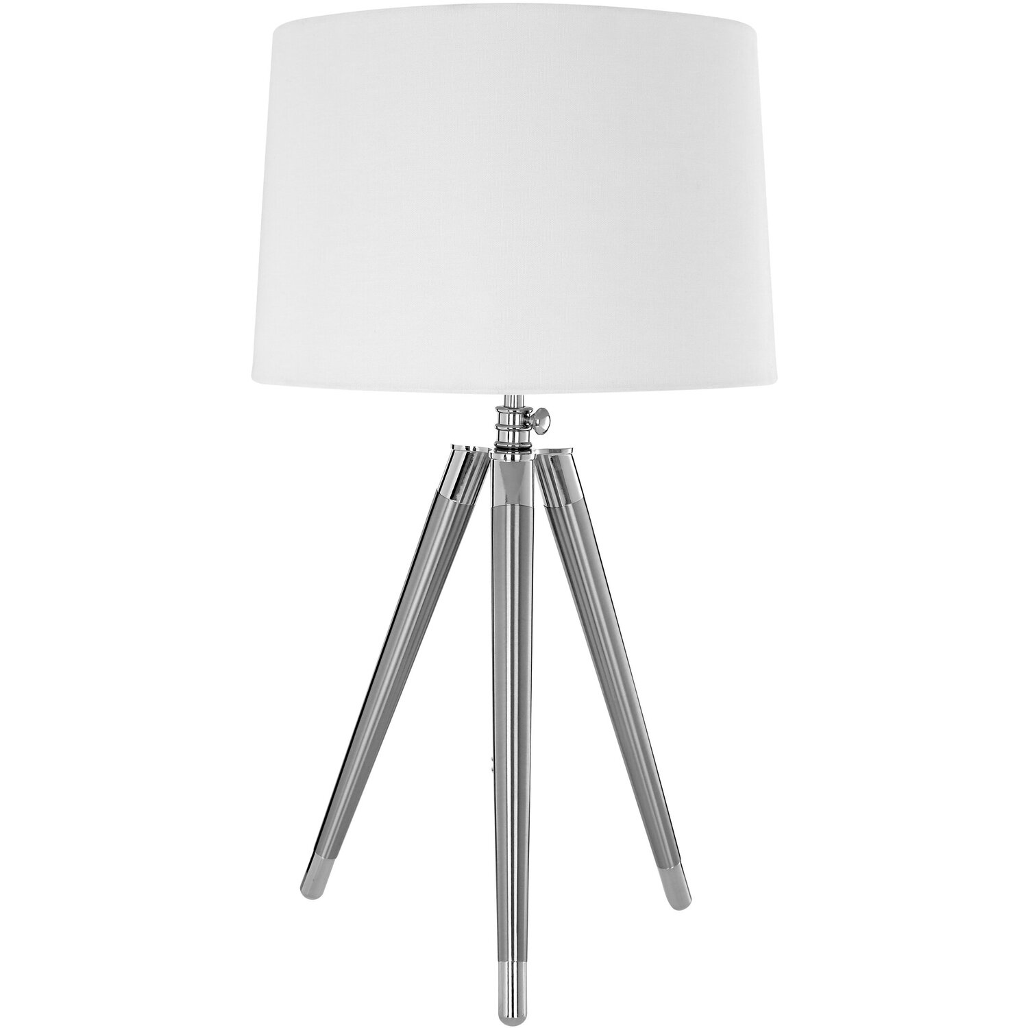 Interiors By Premier Electrum Tripod Table Lamp With Cream Linen Shade - Cream