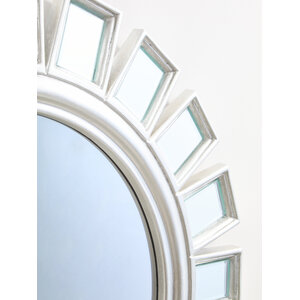 Milania Bevelled Edge Wall Mirror with Double Line Frame