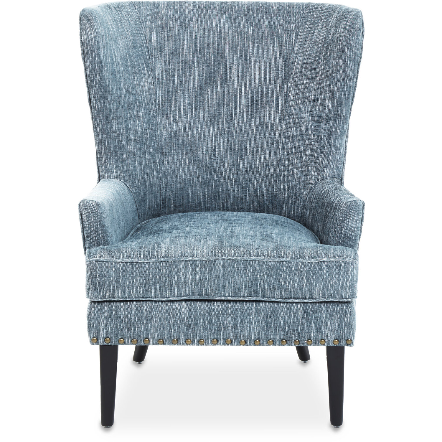 Welham Blue Wingback Lounge Chair - Blue