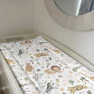 Deluxe Baby Changing Mat – Safari Doodle