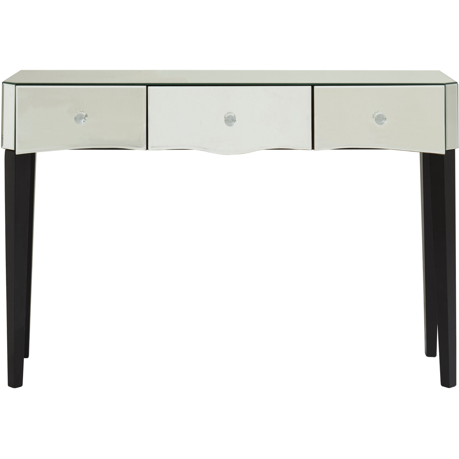 Gabriella Mirrored Console Table - Silver