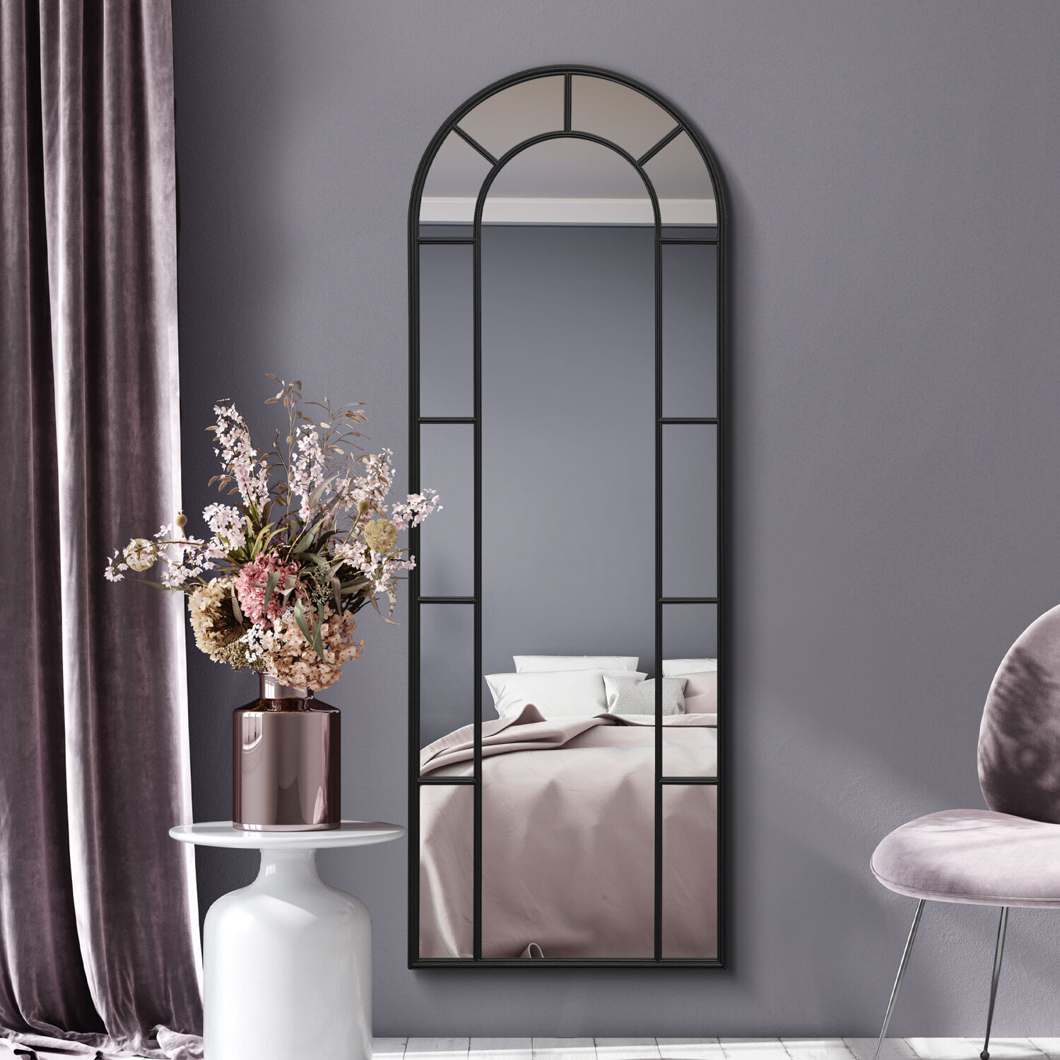 Image of Arcus Window Metal Framed Arched Leaner&hellip;