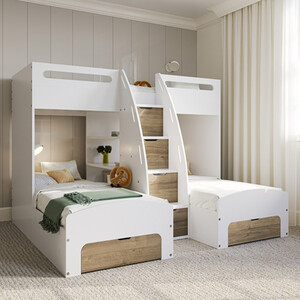 Eddie Storage Triple Bunk Bed