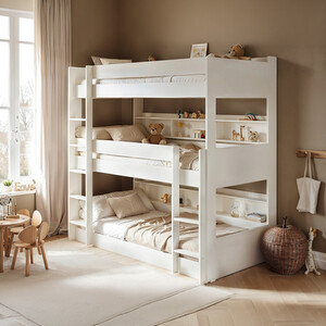 Clara Triple Bunk Bed White