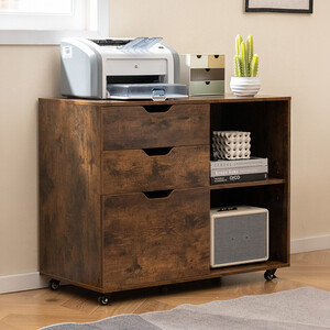 3-Drawer Printer Stand Cabinet