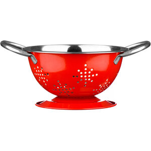 Hollis Red Enamel Mini Retro Colander