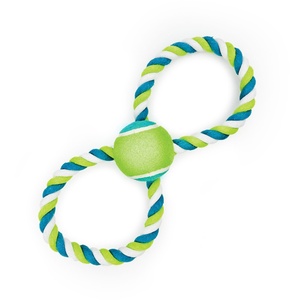 HugglePets Tennis Ball Figure 8 Dog Toy