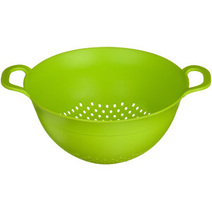 Elon Lime Green Plastic Small Colander With Handles