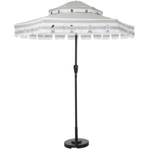 NOVOGRATZ US Connie Outdoor Umbrella GREYWHITE STRIPES