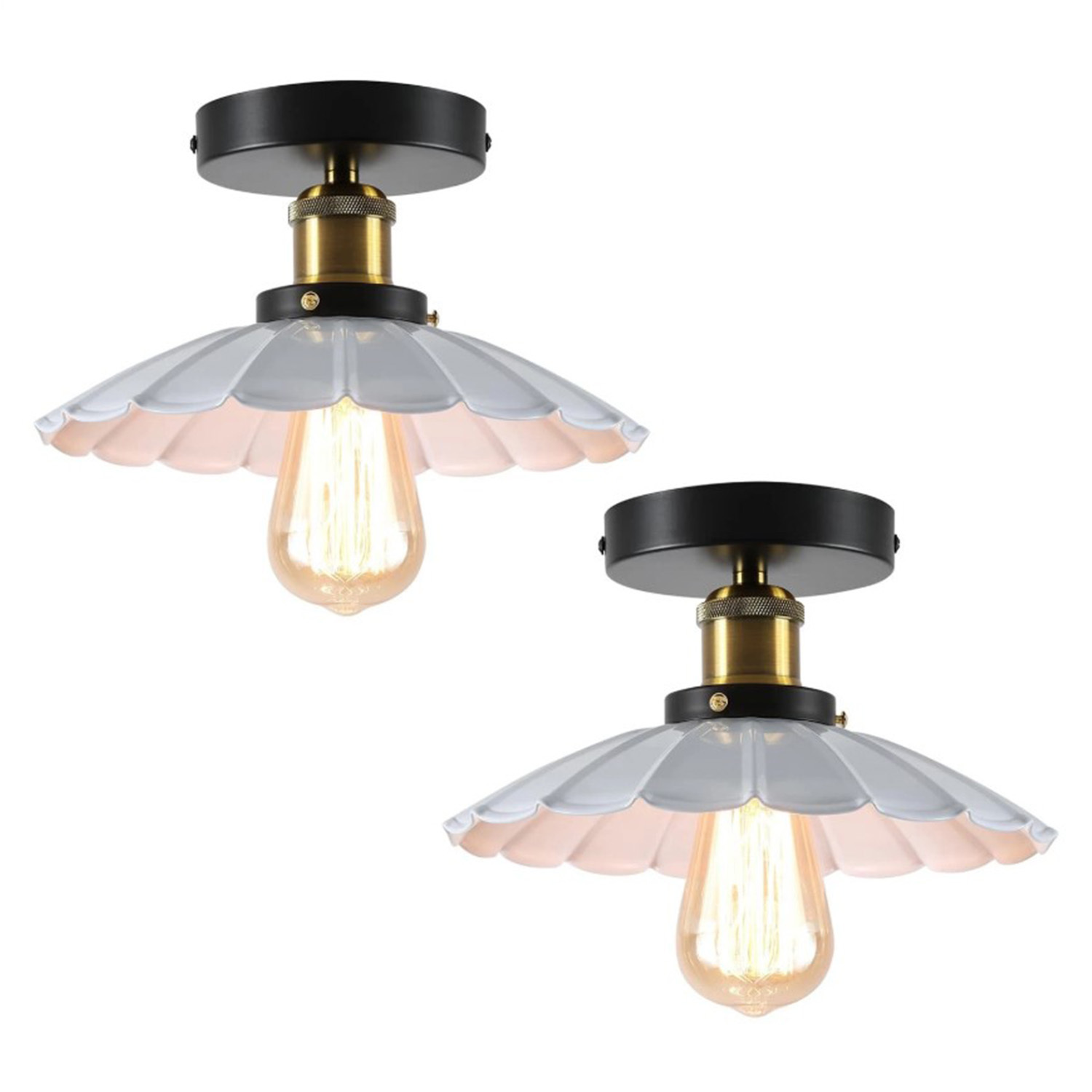 The Bath Plus Tb+ Chandelier 2Pack Black And White - White