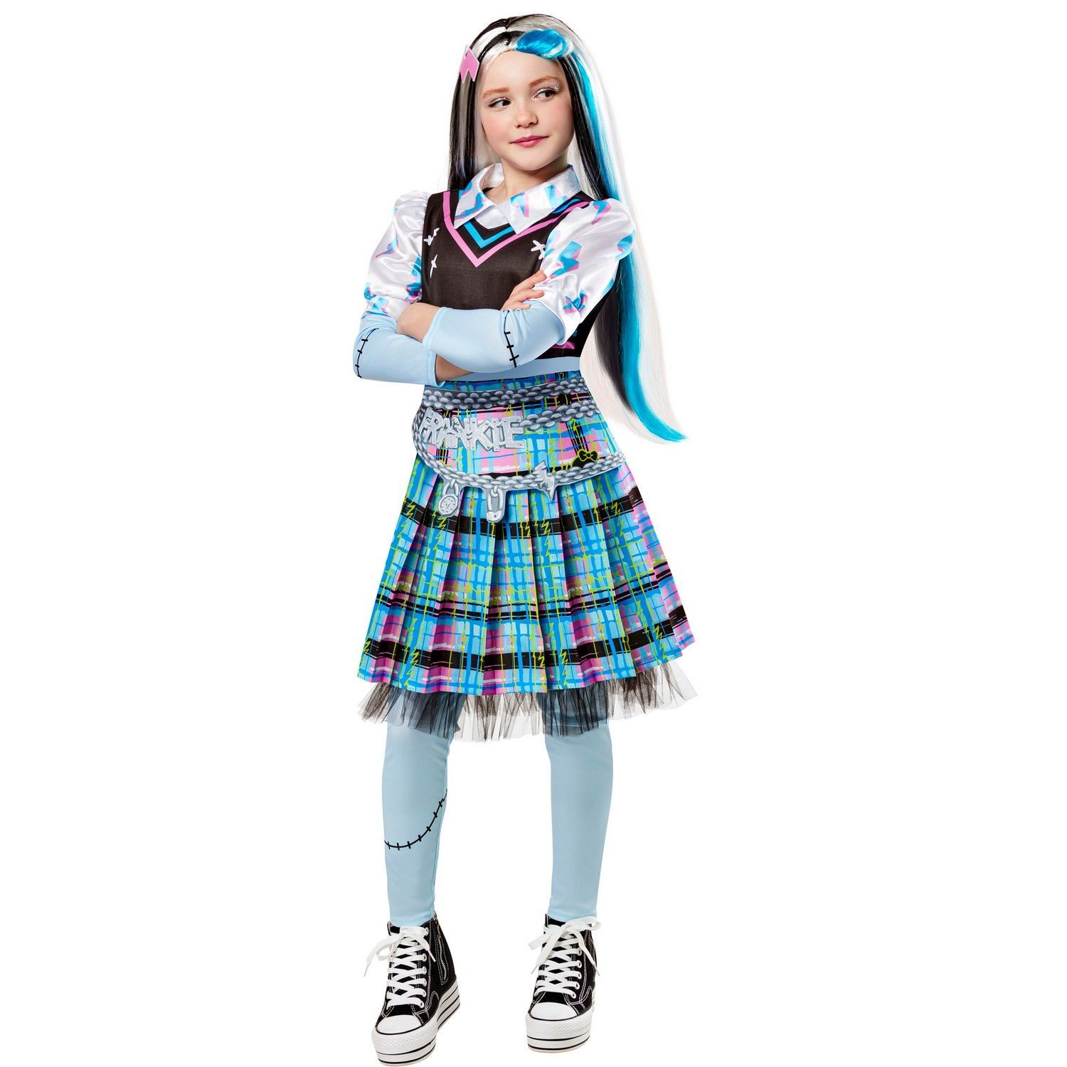 Monster High Childrens/Kids Deluxe Frankie Stein Costume Set - Multicoloured / 11-13 Years