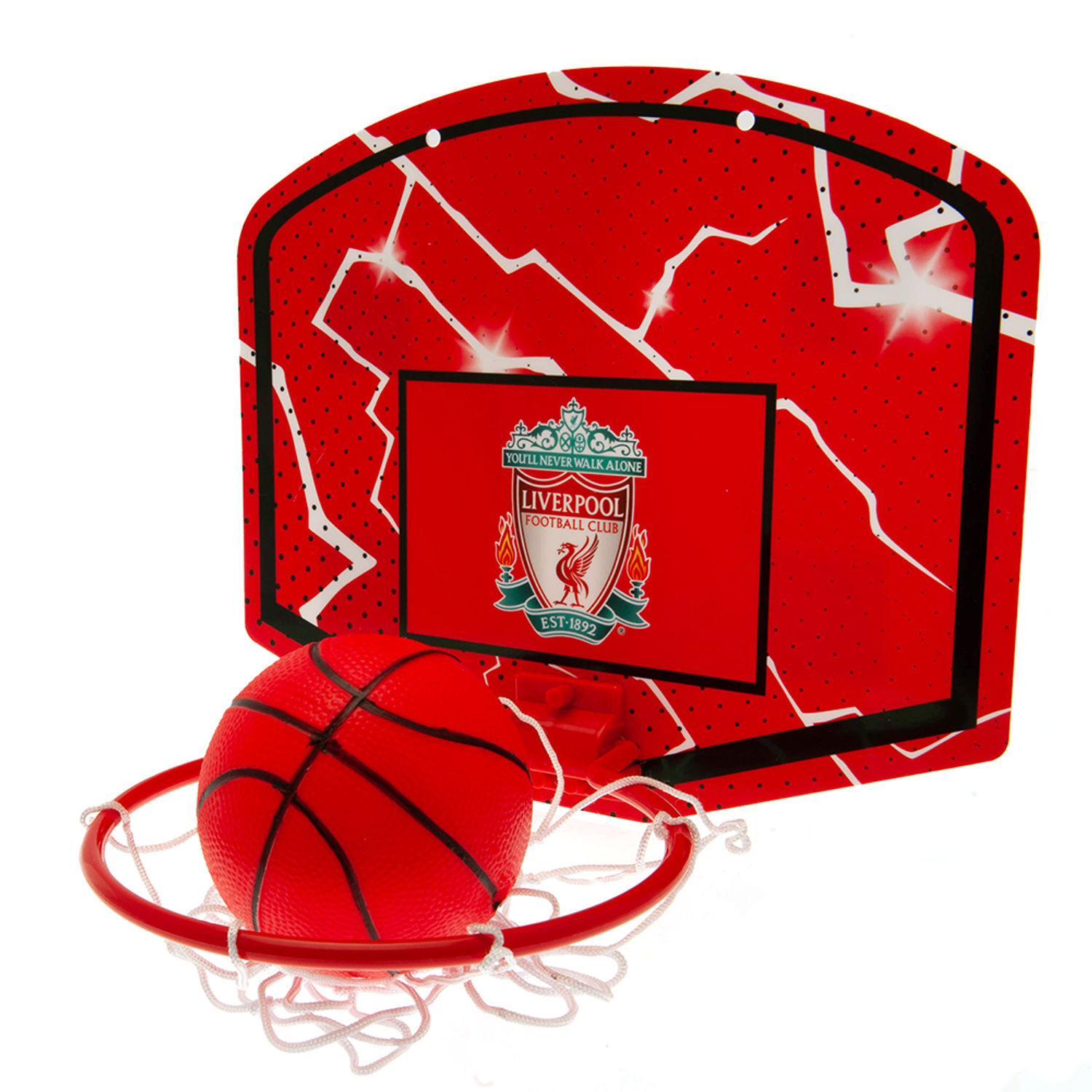 Liverpool Fc Crest Mini Basketball Hoop Set - Red/Black/White