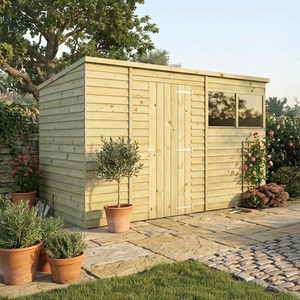 10ft x 6ft Overlap Pent Wooden Garden Storage Shed