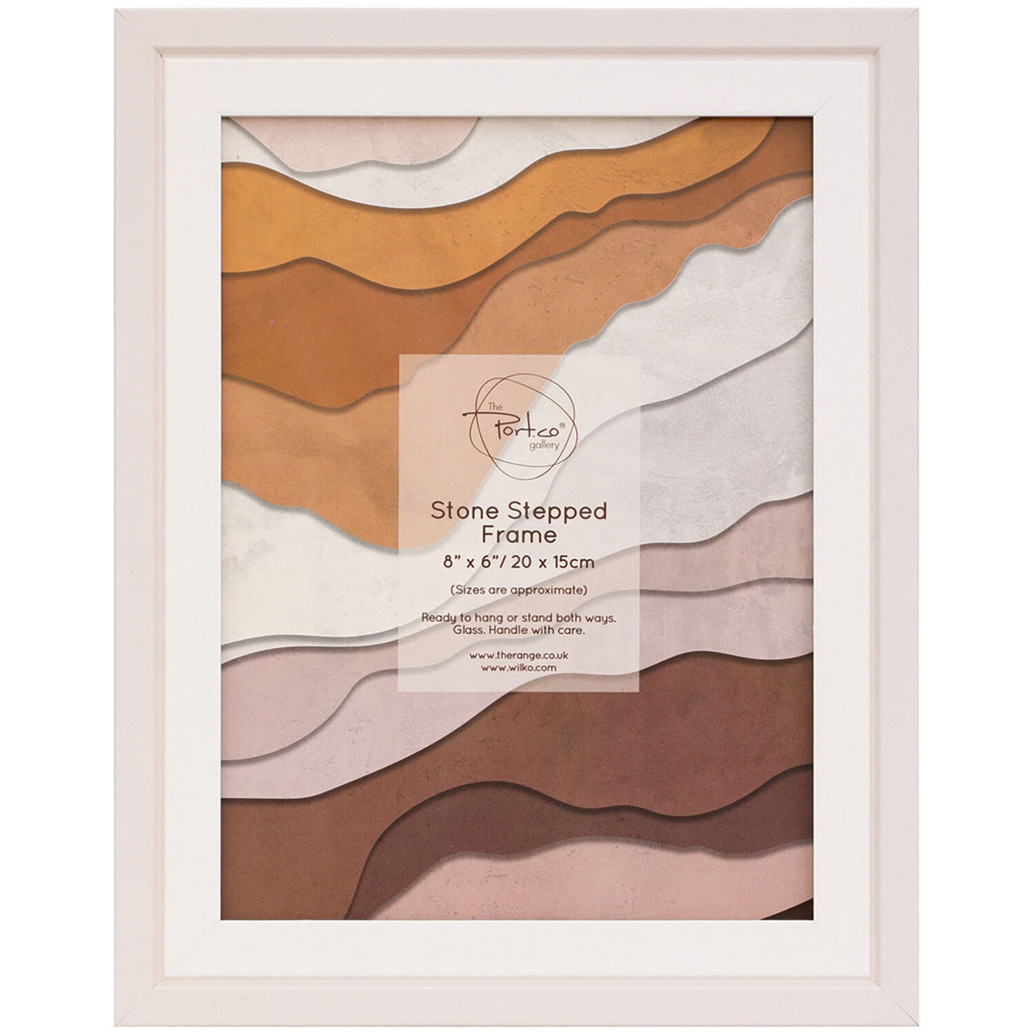 Stepped Frame - Stone / 8 x 6 inch