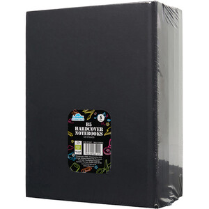 Pack of 5 B5 Hardcover Notebooks