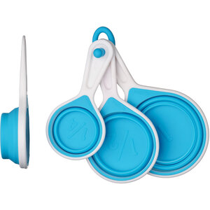 Zing Blue Collapsible Silicone Measuring Cups