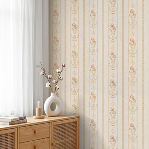 Lifeideas 3D Embossed Non-Woven Floral Wallpaper Style M