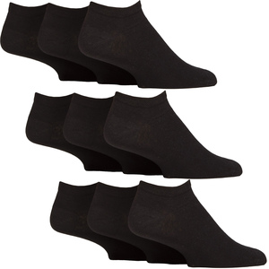 9 Pack Mens Diabetic Trainer Socks | Non Elastic Extra Wide Ankle Socks