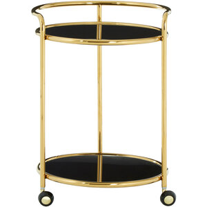 Novo Round Gold Finish Trolley