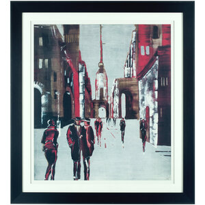 Framed Drawing City Wall Art