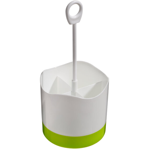 Kitchen Brights Lime Green 4 Compartment Cutlery Caddy