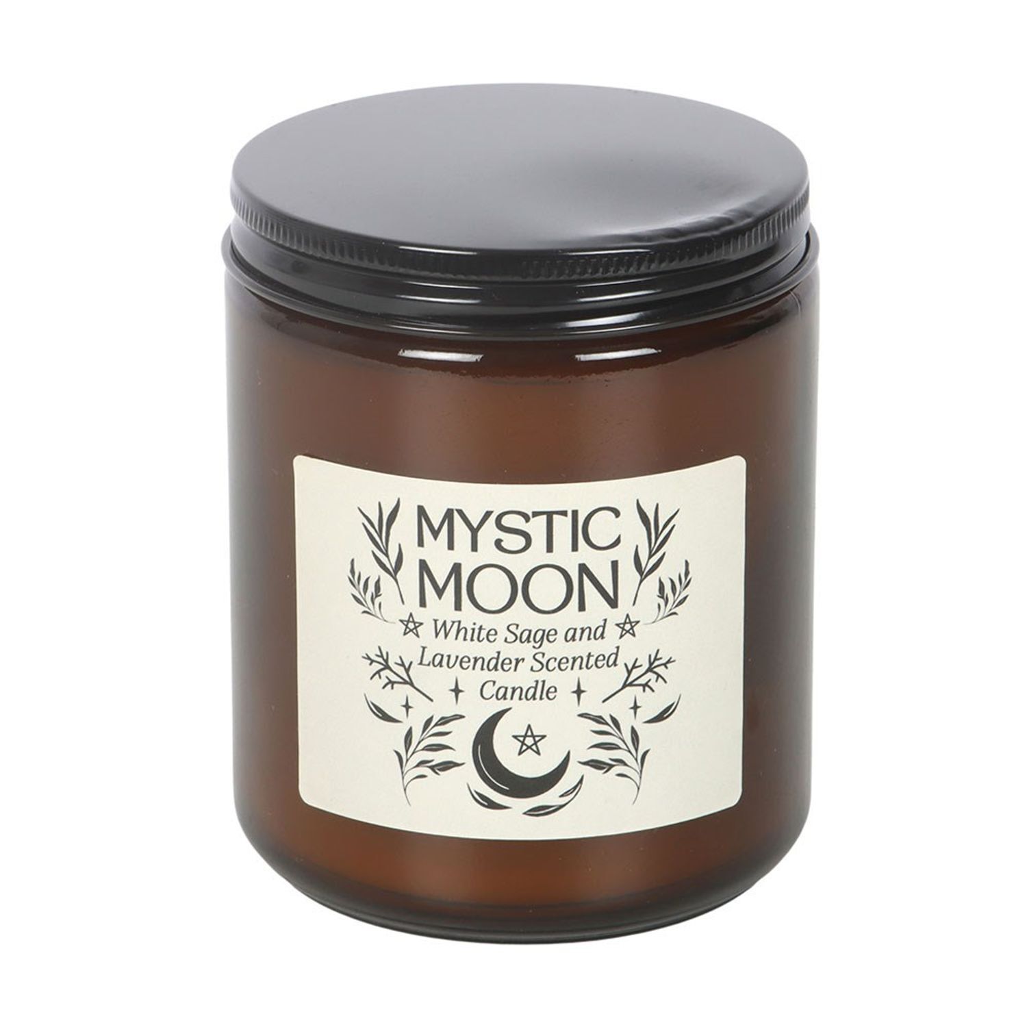Something Different Mystic Moon Sage & Lavender Scented Candle - Amber