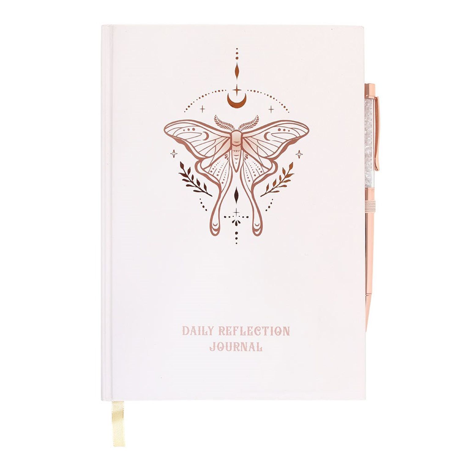 Something Different Daily Reflection Luna Moth Journal - Pale Pink