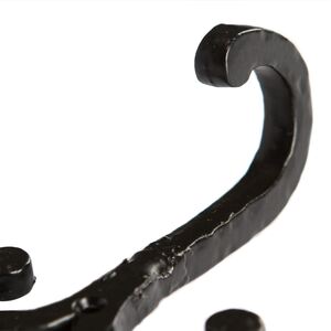 Wire Coat Hook - W70mm x H90mm - Black - Pack of 5