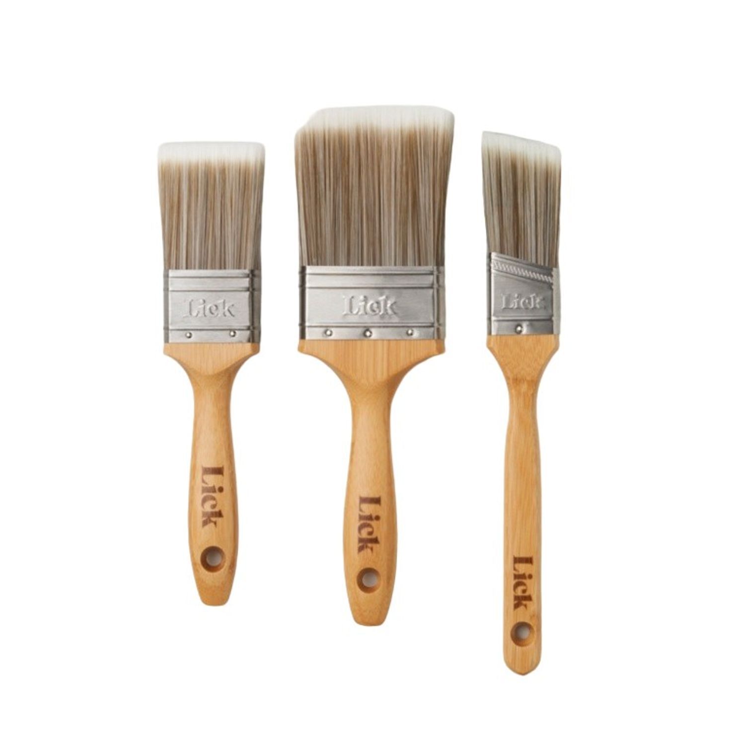 Lick Pro Pro Bamboo Paint Brush (Pack Of 3) - Image 2