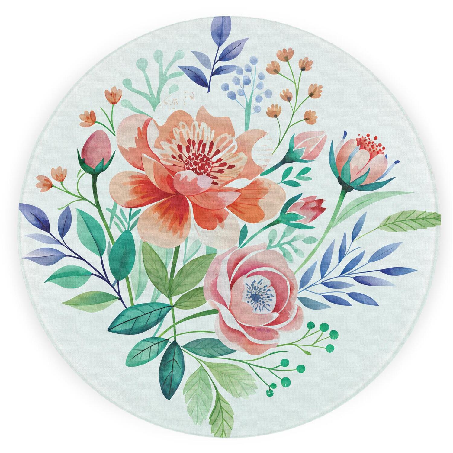 Image of Floral Bouquet Round Worktop Protector -&hellip;