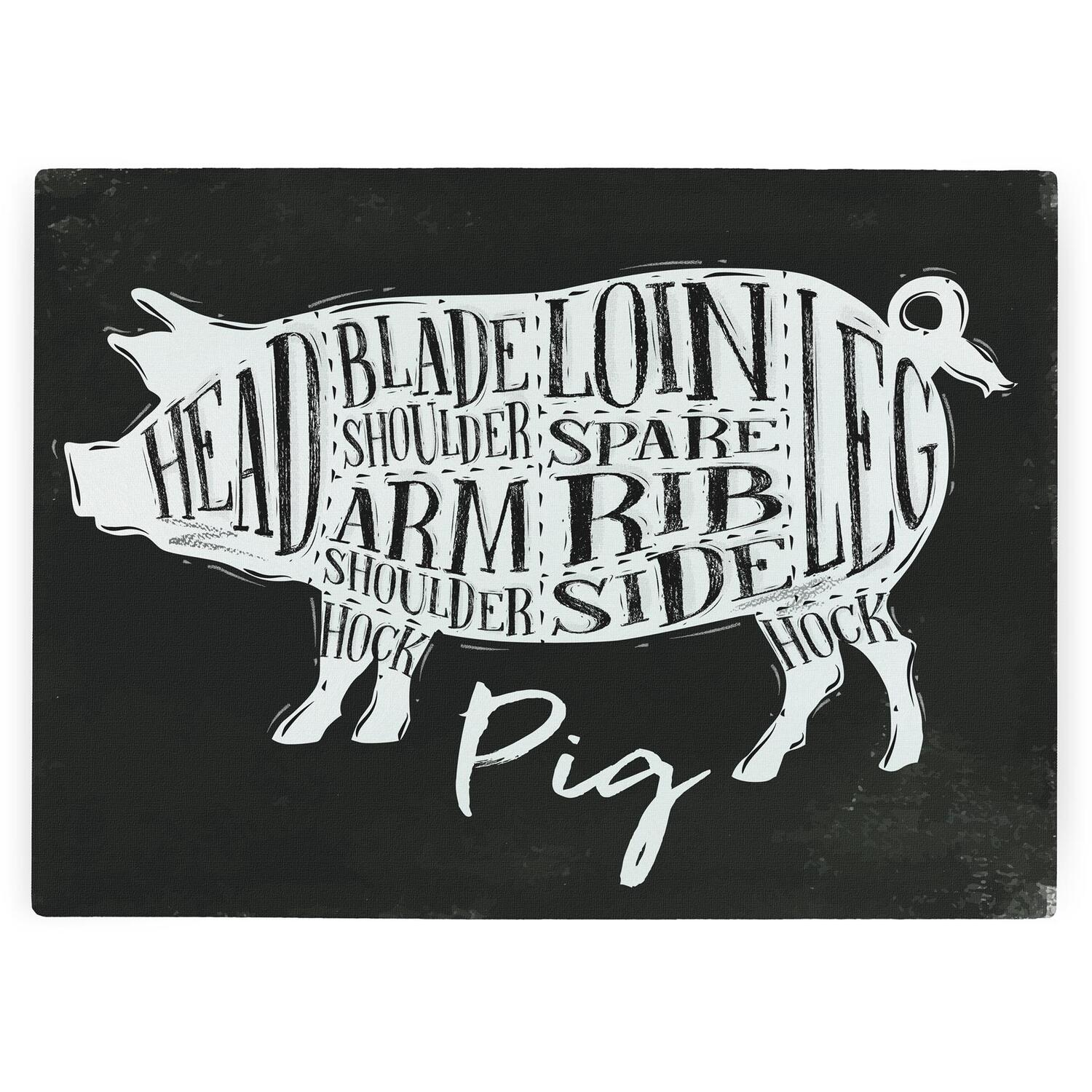 Image of Pork Diagram Worktop Protector - Large&hellip;