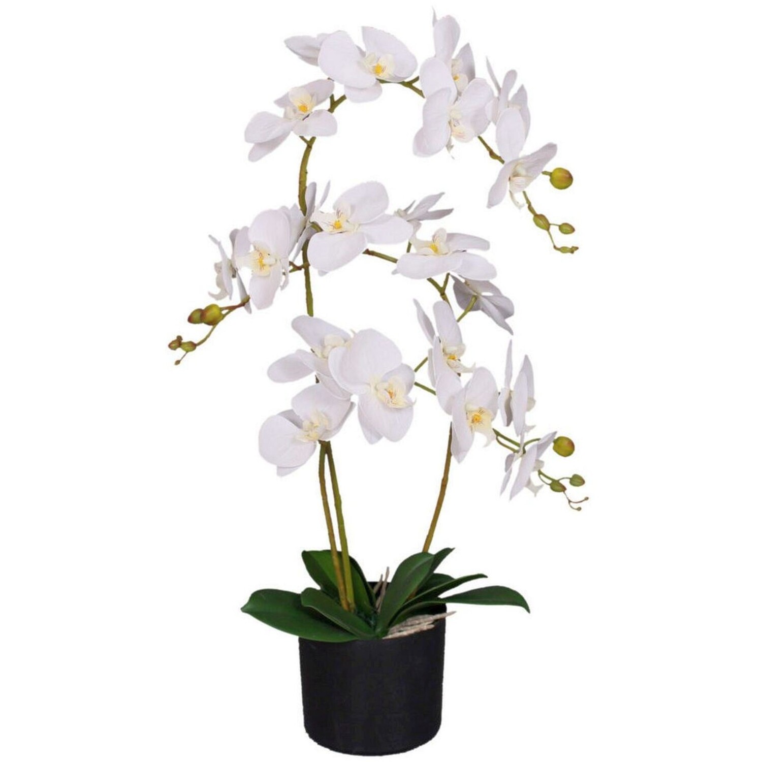 Artificial Phalaenopsis Orchid in Decorative Pot