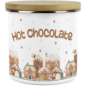 Gingerbread Houses Hot Chocolate Gift Set - Storage Canister & Mug