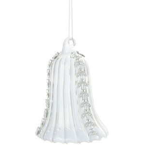 Embellished Glass Bell Decoration