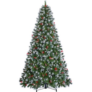 Yaheetech 6ft Frosted Artificial Christmas Tree