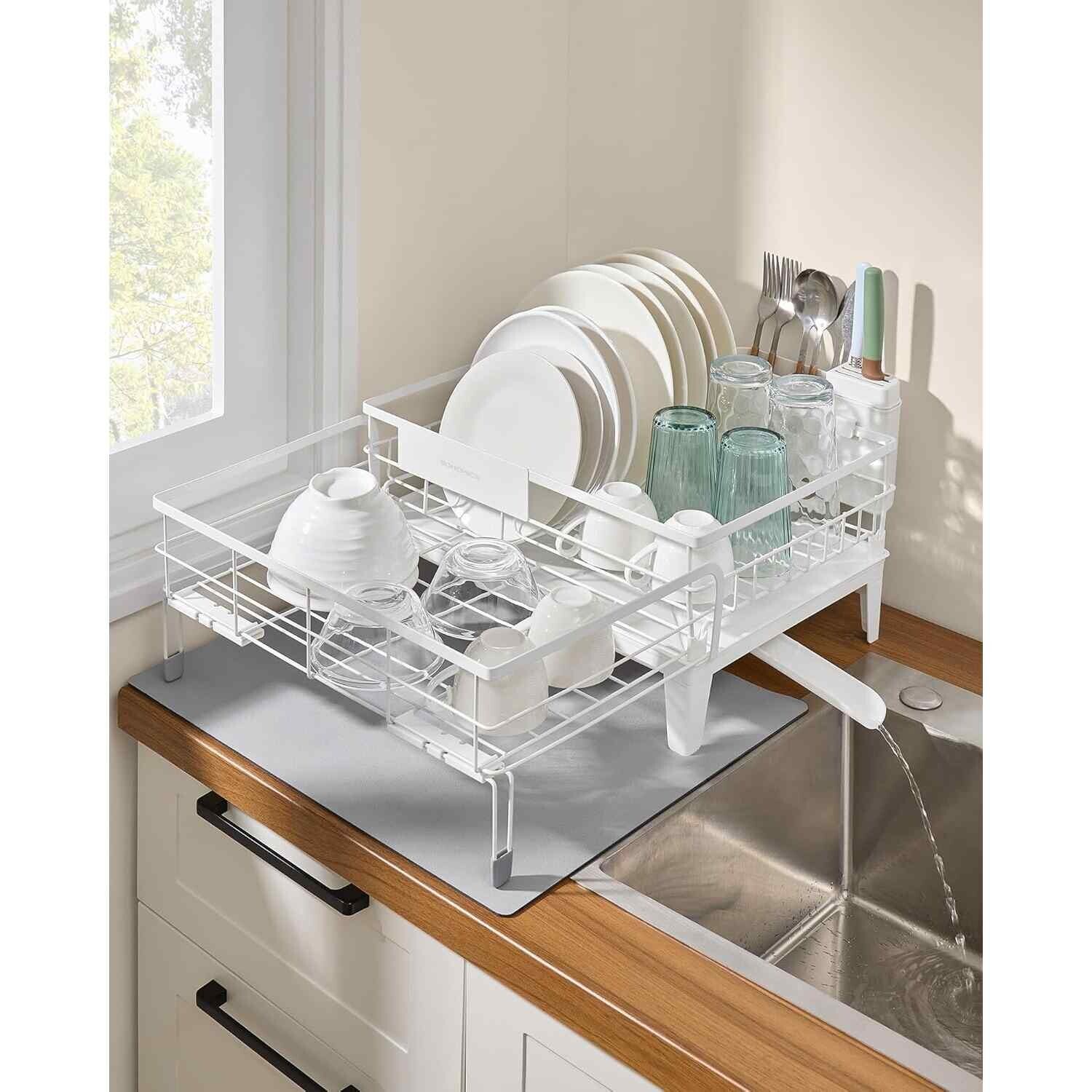 Image of Expandable Dish Drying Rack with Silicone&hellip;