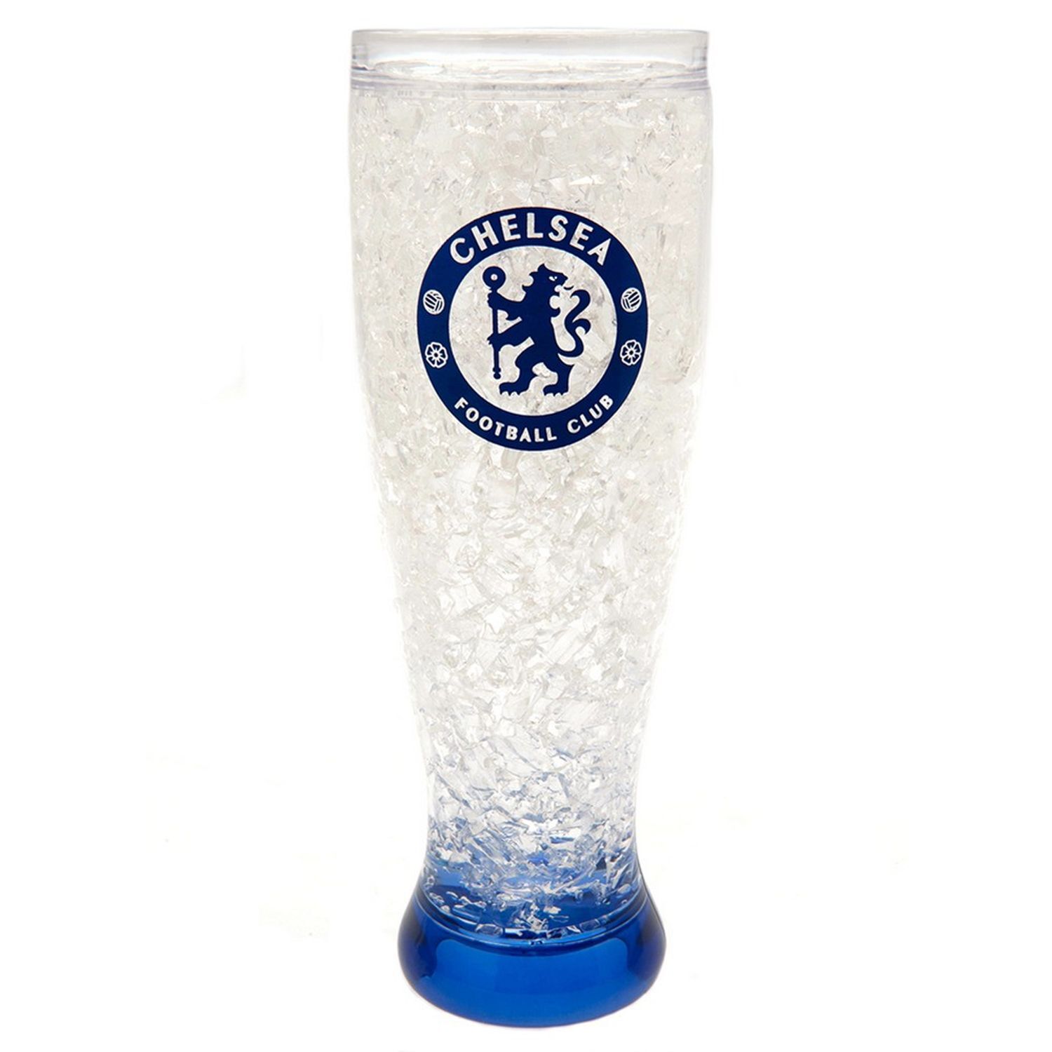 Chelsea Fc Slim Freezer Tankard - Clear/Royal Blue