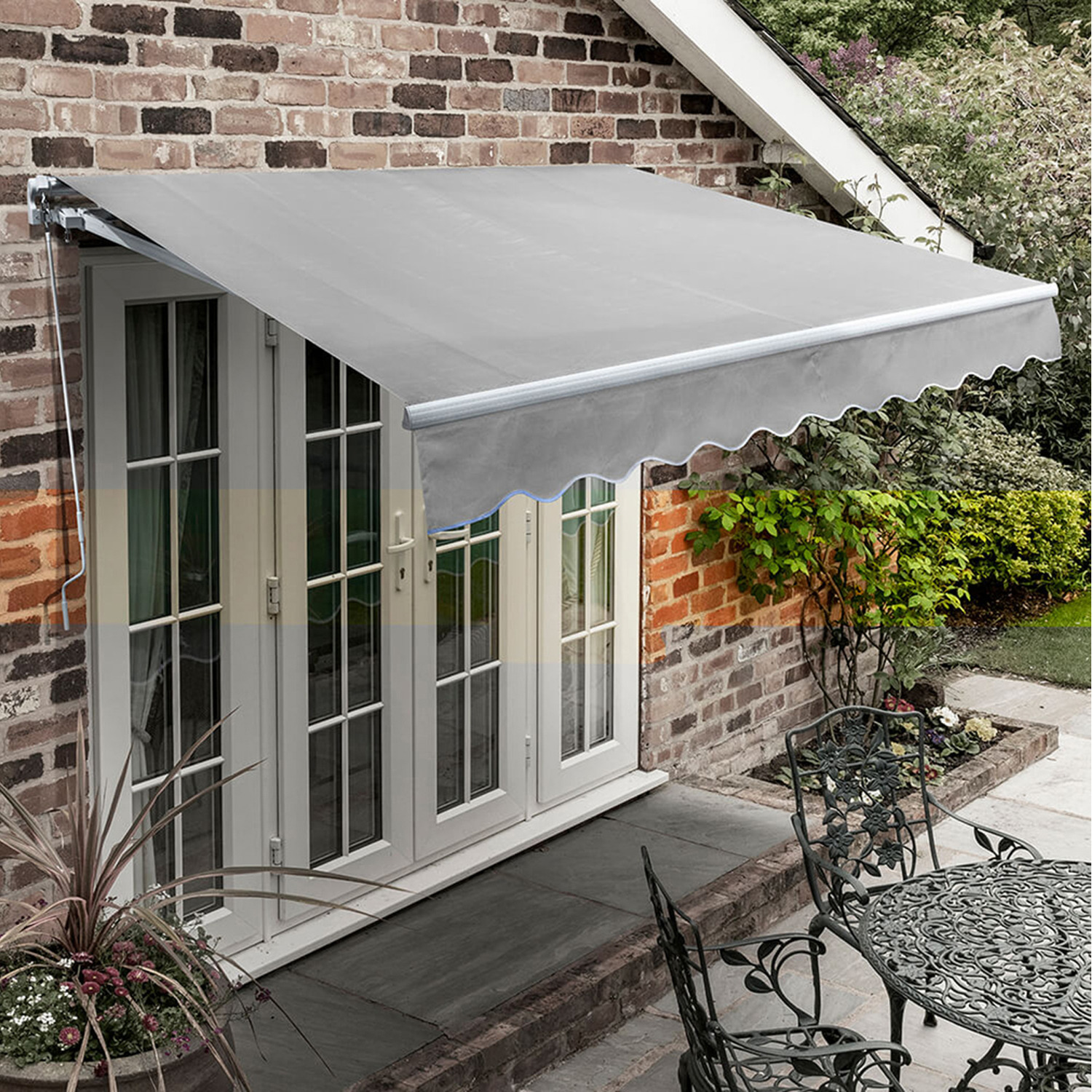 Image of Manual Retractable Awning Adjustable Height Canopy&hellip;