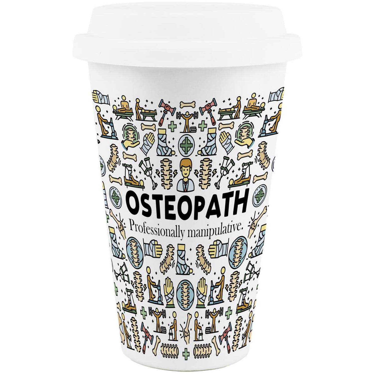 Image of Novelty Osteopath Ceramic Travel Mug -&hellip;