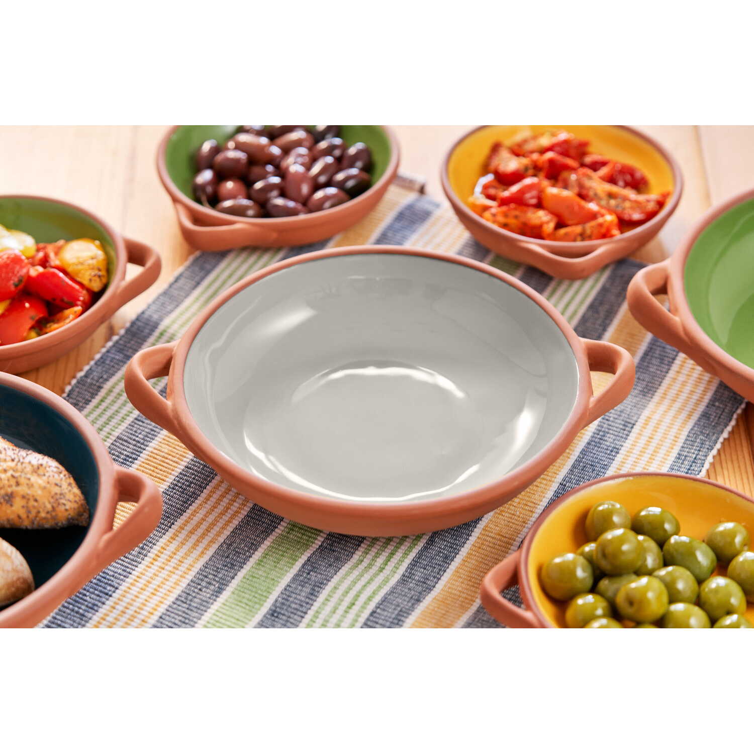 Image of Dexam Sintra Large Glazed Terracotta Tapas&hellip;