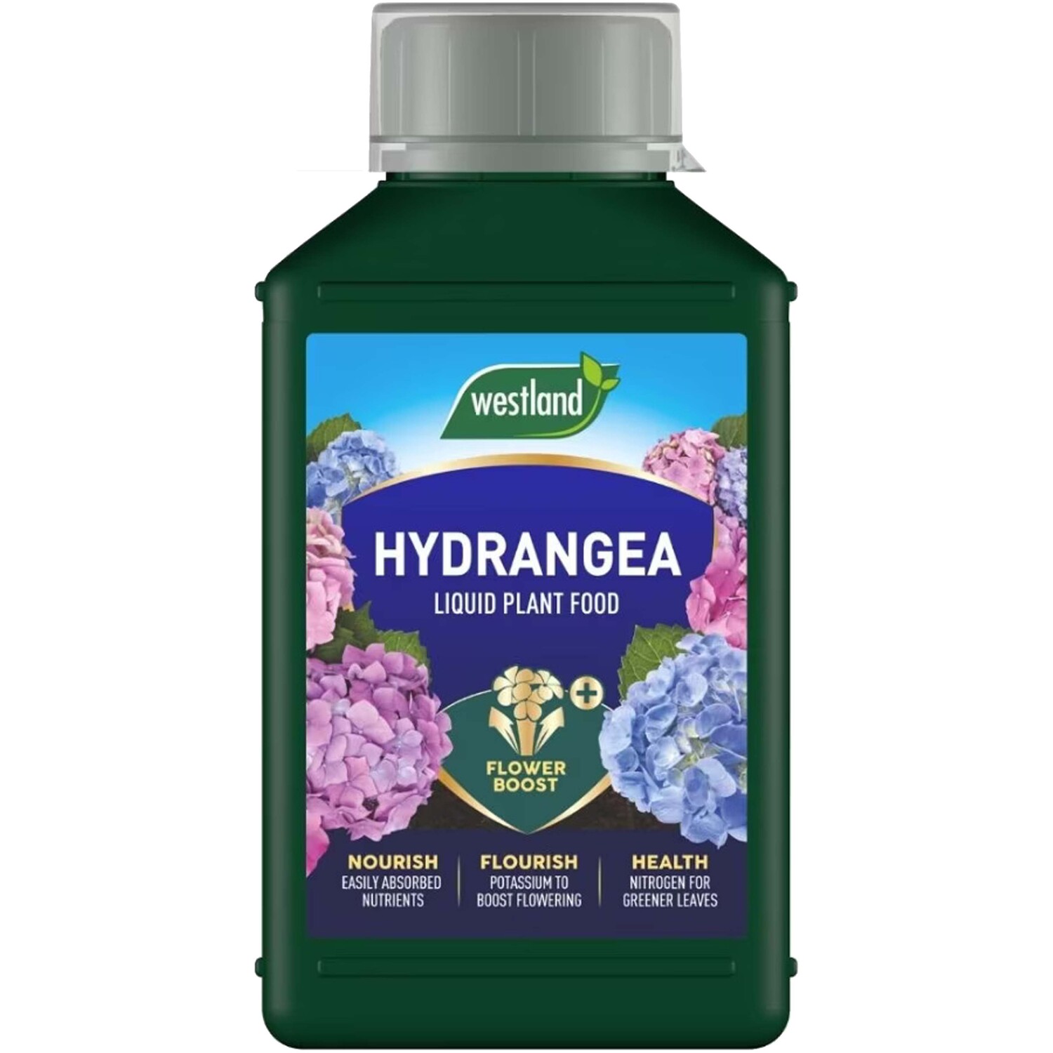 B&Q -  Hydrangea Liquid Plant Feed 1L High Performance Flower Booster For Bigger Blooms Green Leaves Garden Fertiliser - Image 3