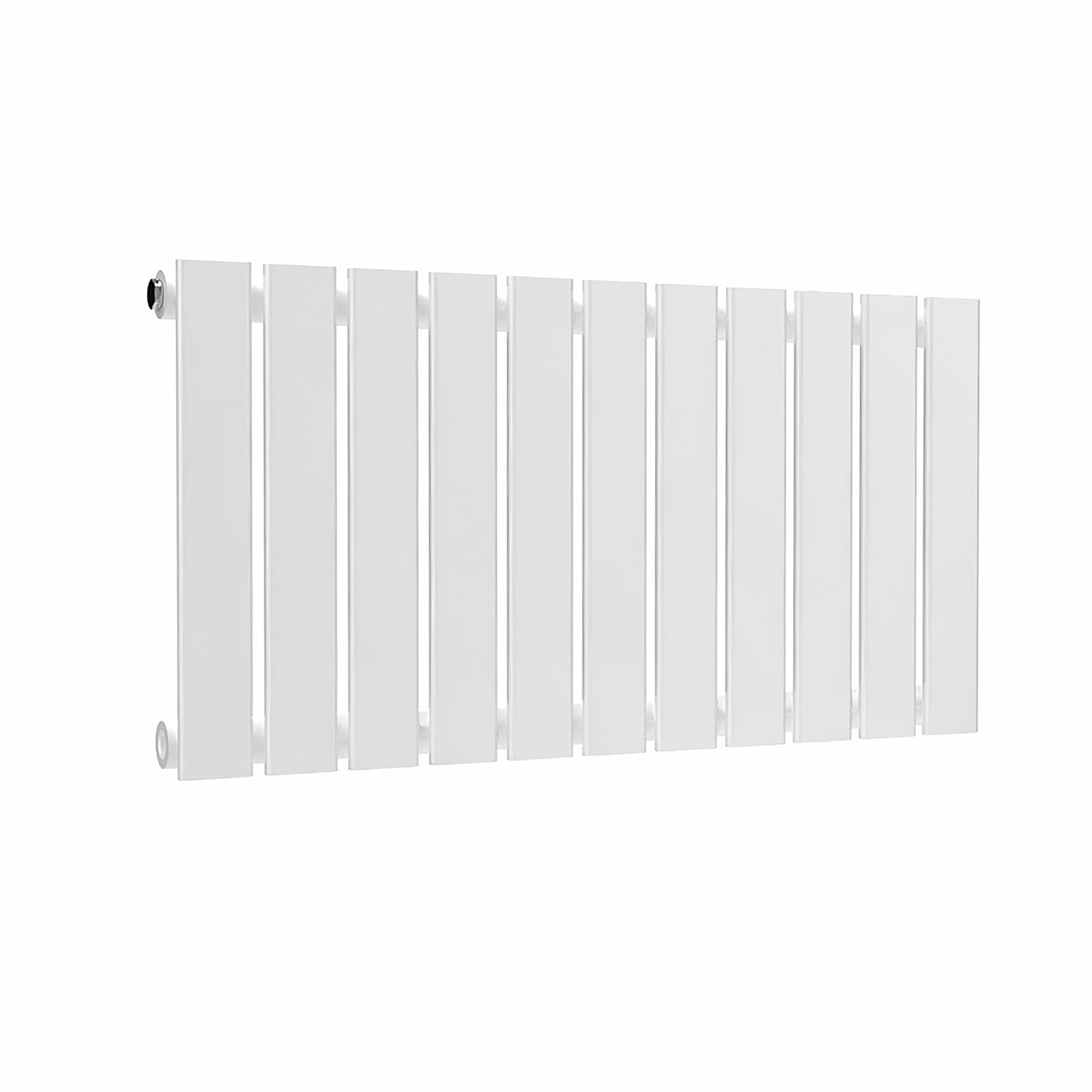 Lux Heat Flat Horizontal Radiator - White - 400 Mm X 770 Mm (Single) - White