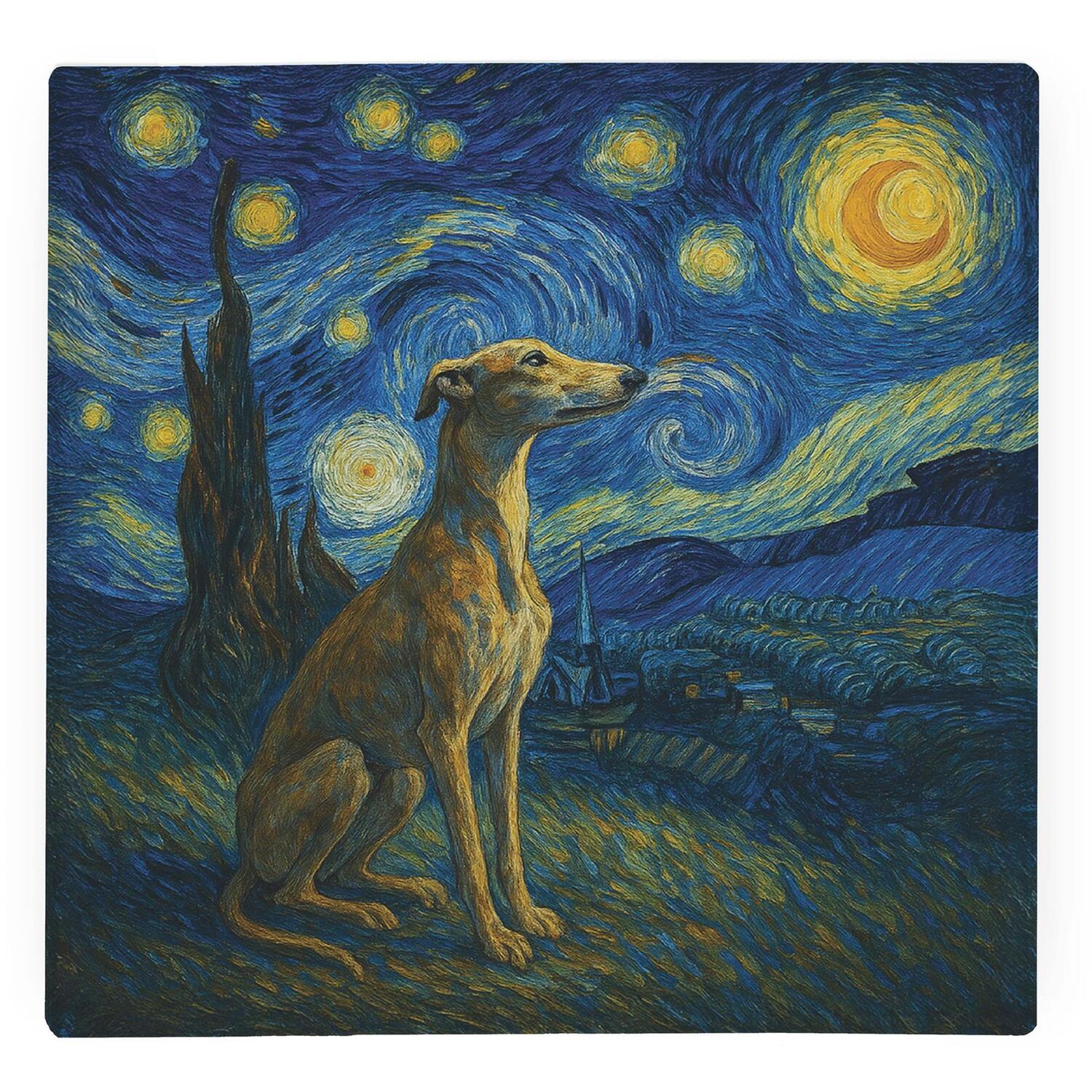 Image of Van Gogh Greyhound Large Square Worktop&hellip;