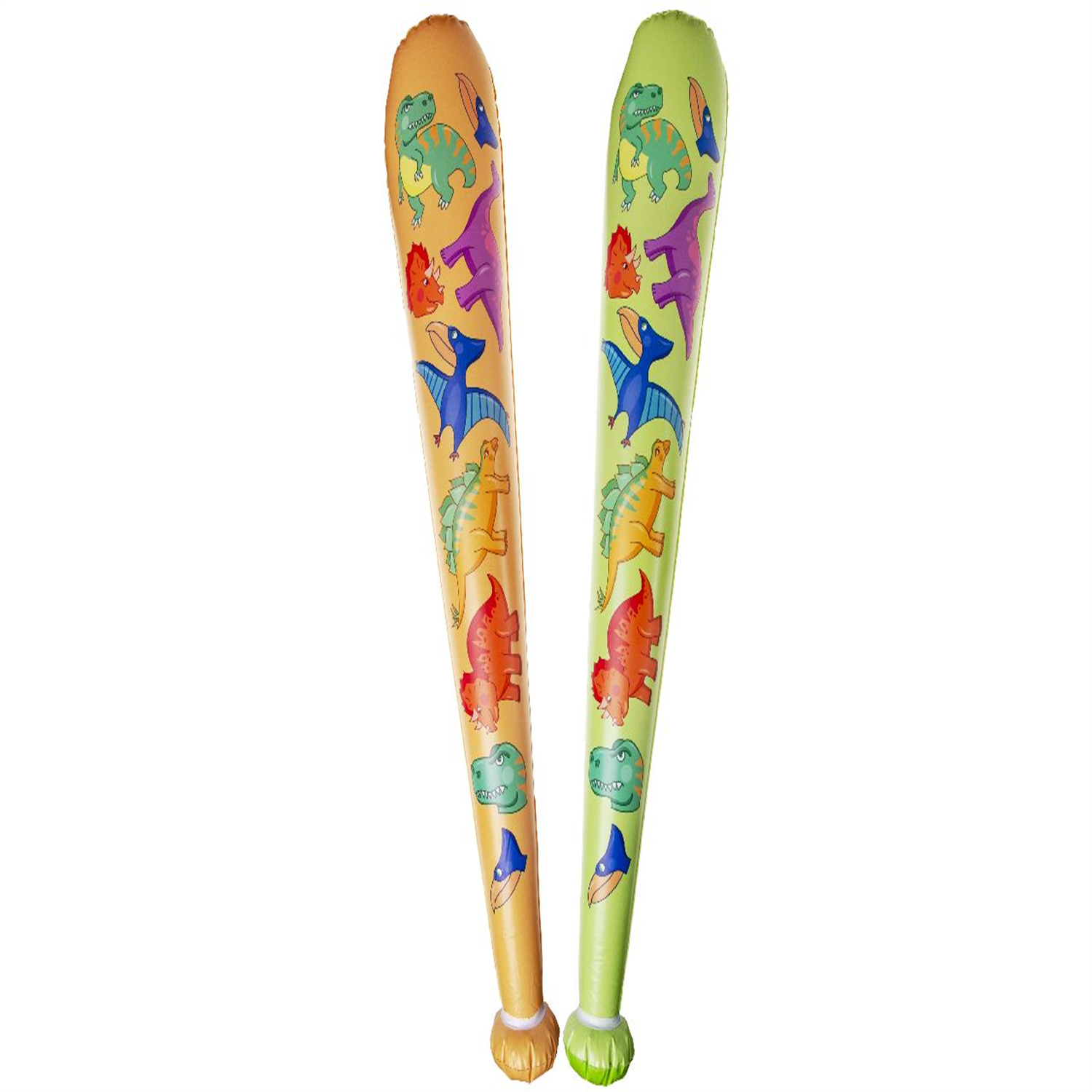 Lg-Imports Single Inflatable Dinosaur Theme Bat - White
