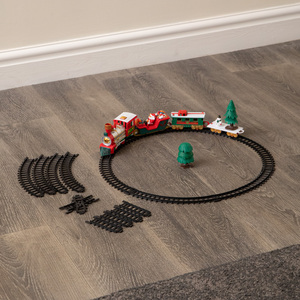 Musical Christmas Train Set with Lights